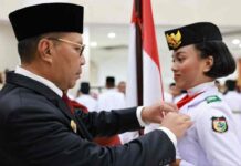 Paskibraka Kota Makassar 2023 Dikukuhkan, Danny Pomanto: Anda Orang Pilihan