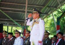 Upacara HUT RI ke-78 di Parepare Unik, Paskibraka Bentuk Formasi TP