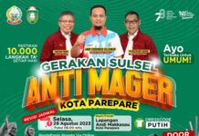 Ayo, Ramaikan Jalan Anti Mager Bersama Gubernur Andi Sudirman di Parepare
