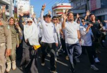 Jalan Sehat Anti Mager Parepare, Taufan Pawe dan Andi Sudirman Saling Puji