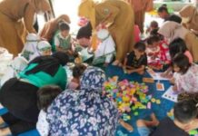 Anak Terdampak Bencana Alam, DP3A Parepare Berikan Trauma Healing
