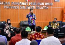 Sambangi Kantor Bawaslu Sulsel, Ini Pesan Pj Gubernur Sulsel Bahtiar