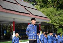 Upacara Hari Kesadaran Nasional di Pemprov Sulsel, Kadis Kominfo-SP Ingatkan Pesan Pj Gubernur Bahtiar