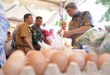 Kendalikan Inflasi Sulsel, Pj Sekda Buka Pasar Murah Gerakan Pangan Murah di Mariso Makassar