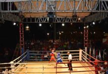 Puluhan Petinju Muda Makassar Adu Kemampuan di Atas Ring Porkot VIII Makassar 2023