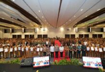 Sukseskan Pemilu dan Pilkada Serentak, Kepala Desa se Sulsel Ikrar Netral di Makassar