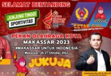 43 Pecatur Perebutkan Lima Emas Porkot VIII Makassar 2023