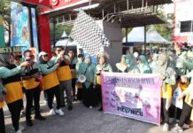 Semarak HUT 21 RSUD Daya, Fatmawati Rusdi Lepas Peserta Jalan Santai, Begini Pesannya