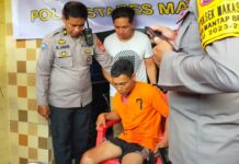 Sebutir Peluru Menerjang Kaki Pria ‘Penjagal’ Wanita di Jalan Muhammad Yamin