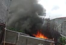 Satu Unit Rumah Warga di Jalan Kangkung Ludes Kebakar
