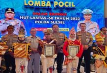 Polda Sulsel Gelar Lomba Polisi Cilik, Dispora Makassar Jadi Juri, Polres Pinrang Juara Satu