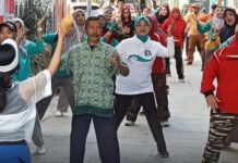 Kerahkan Instruktur Senam ke Semua Kecamatan, Dispora Makassar Gelar Senam Sehat