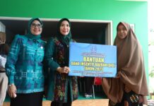 Tekankan TP PKK Bone untuk Cegah Perkawinan Usia Anak Sambil Sofha Marwah Bahtiar Beri Bantuan DID