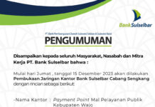 Payment Point Mal Pelayanan Publik Kantor Bank Sulselbar Dekat Ini Akan Beroperasi di Kabupaten Wajo