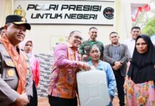 Brigjen Pol Yuyun Yudhantara Resmikan Sumur Bor, Wali Kota Makassar : Terima Kasih Mabes Polri Bantuannya