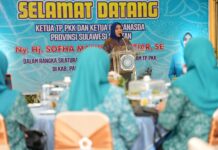 Sofha Marwah Bahtiar Tekankan Percepatan Penurunan Stunting ke Pengurus PKK Pangkep