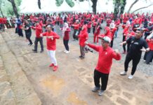 Pemkot Makassar Awali Family Gathering dengan Kompak Senam Pagi