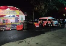 Kendaraan Padat dan Ramai, Arus Lalulintas Malam Tahun Baru di Maros Terpantau Lancar