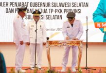 Lantik Pj Bupati Sidrap dan Jeneponto, Gubernur Sulsel : Kalau Memerintah, Hendaknya Perhatikan Disekeliling Kita, Namun Terkadang tak Harus Pura-pura Buta