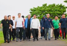 Kompak Jalan Santai Bareng Pj Gubernur dan OPD Sulsel di Taman Maccini Sombala