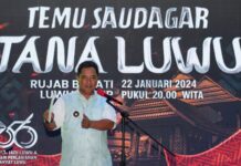 Temu Saudagar Tana Luwu, Pj Gubernur Sulsel Sarankan Para Bupati untuk Memperbaiki 3 Sektor Menjanjikan Menuju Indonesia Emas 2045