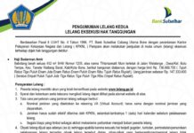 Begini Cara Anda Jika Ingin Jadi Peserta Lelang Kedua Eksekusi Hak Tanggungan yang Digelar Bank Sulselbar