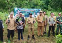 Ketua DPRD Maros Dampingi Pj Gubernur Bahtiar Tanam Sukun di Bantimurung