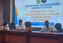 Update Data di Sulsel, Kemendagri Ayu Firman : Dengan Lahirnya Peraturan Bupati Semoga dapat Mempercepat Proses Penegasan Batas Nama Kode Desa
