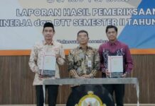 BPK Perwakilan Sulsel Serahkan LHPK ke Pj Sekda Makassar Firman Hamid Pagarra dan Ketua DPRD Makassar Rudianto Lallo