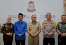 Ketua DPRD Makassar Rudianto Lallo Bersama Forkopimda Kunjungi Ruangan Baru Walkot Danny