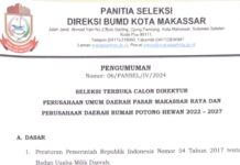 Catat Jadwal, Syarat dan Ketentuan untuk Jadi Calon Direktur Utama BUMD Makassar