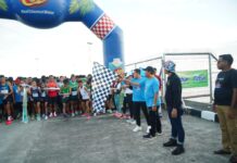 Lepas Peserta FUN RUN Untia, Ahmad Susanto : Ini Pertama di Makassar Sambil Olahraga Juga Kita Menikmati Pemandangan Laut yang Indah