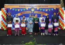 Fadliah Firman Apresiasi Dedikasi Murid dan Guru TK DWP Makassar dalam Acara Pelepasan