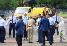 Wali Kota Makassar Jemput Presiden Jokowi di Pangkalan TNI AU Sultan Hasanuddin