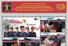 Upacara Kemerdekaan di Lapas Parepare Diwarnai Pemberian Tanda Kehormatan Satya Lencana Karya Satya kepada PNS