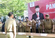 Pjs Wali Kota Makassar Arwin Saksikan Penandatanganan Pakta Integritas Netralitas ASN