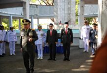 Pjs Wali Kota Makassar Hadiri Ziarah Nasional HUT ke-79 TNI