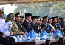 Pjs Wali Kota Makassar Arwin Azis Ikut Semarakkan Upacara HUT TNI di Karebosi
