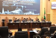 Pj Sekda Makassar Irwan Adnan Hadiri Paripurna Penetapan Susunan Pimpinan dan Anggota AKD DPRD Makassar