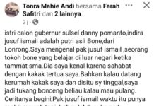 Nitizen Ungkap Asal usul Indira Yusuf Ismail Ternyata Putri Asli Bone, Ayahnya Tokoh Masyarakat yang Gemar Naik Becak
