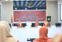 Ramah Tamah dan Penetapan Plt Ketua DWP Makassar, Pj Sekda Irwan Rusfiady Adnan Tekankan Kekompakan