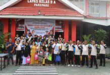 Bakti Sosial Berbagi Bikisan Kembali Digelar Lapas Parepare ke Keluarga WBP dan Warga