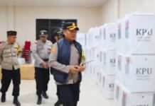 Jelang Pencoblosan, Polres Maros Patroli Skala Besar di Tiap Kecamatan, Saat Ini Dilaporkan dalam Situasi Aman