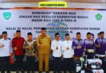 Ketua DPRD Maros Dampingi CJH Bimbingan Manasik