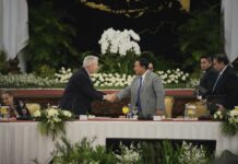 Prabowo Bertemu Dengan Para Pimpinan Perusahaan AS di Istana