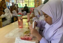 Peluncuran Makan Siang Gratis Bergizi di Maros, Cakup 3.151 Siswa