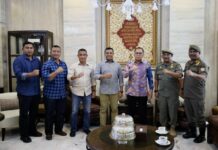 Komandan Yonmarhanlan VI Makassar dan Wali Kota Saling Berpamitan