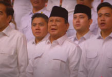 Kemeriahan HUT Gerindra ke 17, Prabowo Tampil Kompak Bersama Jokowi dan Gibran