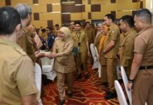 Irwan Adnan Sambut Wawali Aliyah Mustika Ilham Tugas Perdana di Balaikota Makassar