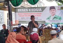 Reses di Minasa Upa, Anggota DPRD Makassar Fasruddin Rusli Terima Aspirasi Perbaikan Jalan